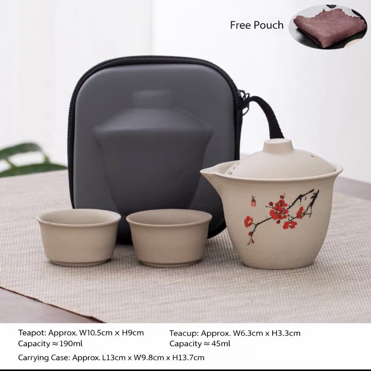 Orange blossom tea set for Chinese tea tasting